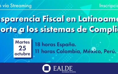 Nuevo Streaming de EALDE sobre transparencia fiscal en Latinoamérica
